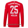 FC Bayern München Muller 25 Hjemme 22-23 - Herre Langermet Fotballdrakt